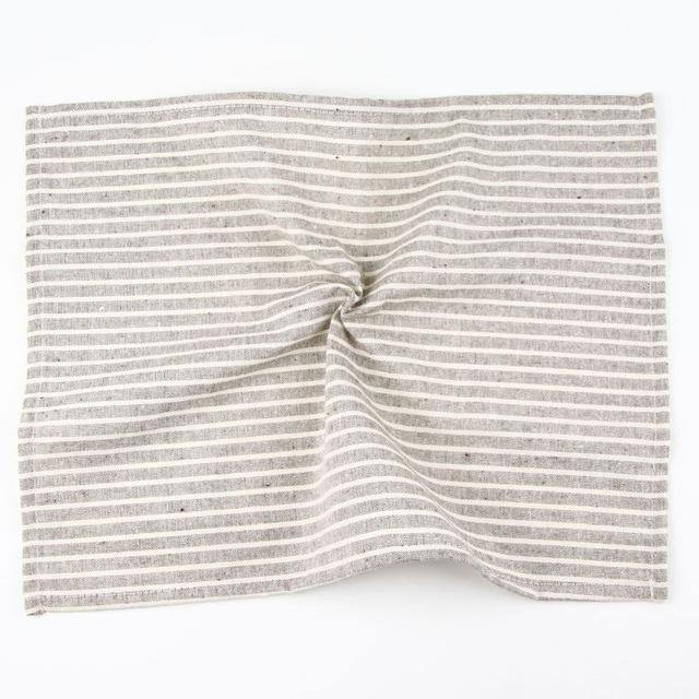 30x40cm Striped Cotton Linen Tablemat - Nordic Side - 