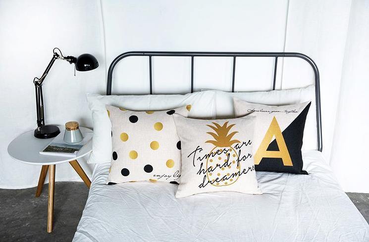 Black & Gold Cushions - Nordic Side - 