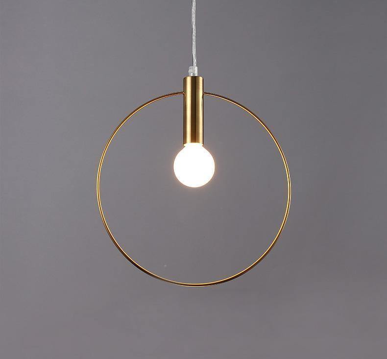 Antique Gold Ring Pendant Light - Nordic Side - 