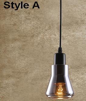 Grey Glass Vintage Pendant Light - Nordic Side - 