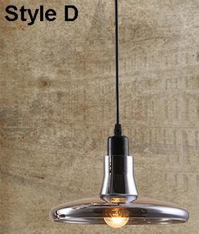 Grey Glass Vintage Pendant Light - Nordic Side - 