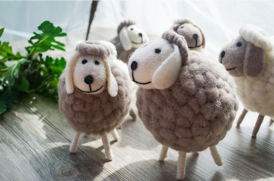 Mini Wool Sheep Craft - Nordic Side - 