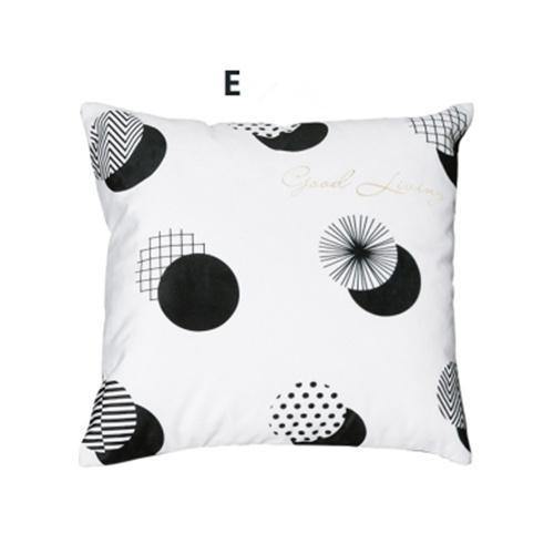 Plush Geometric Scandi Cushion - Nordic Side - 