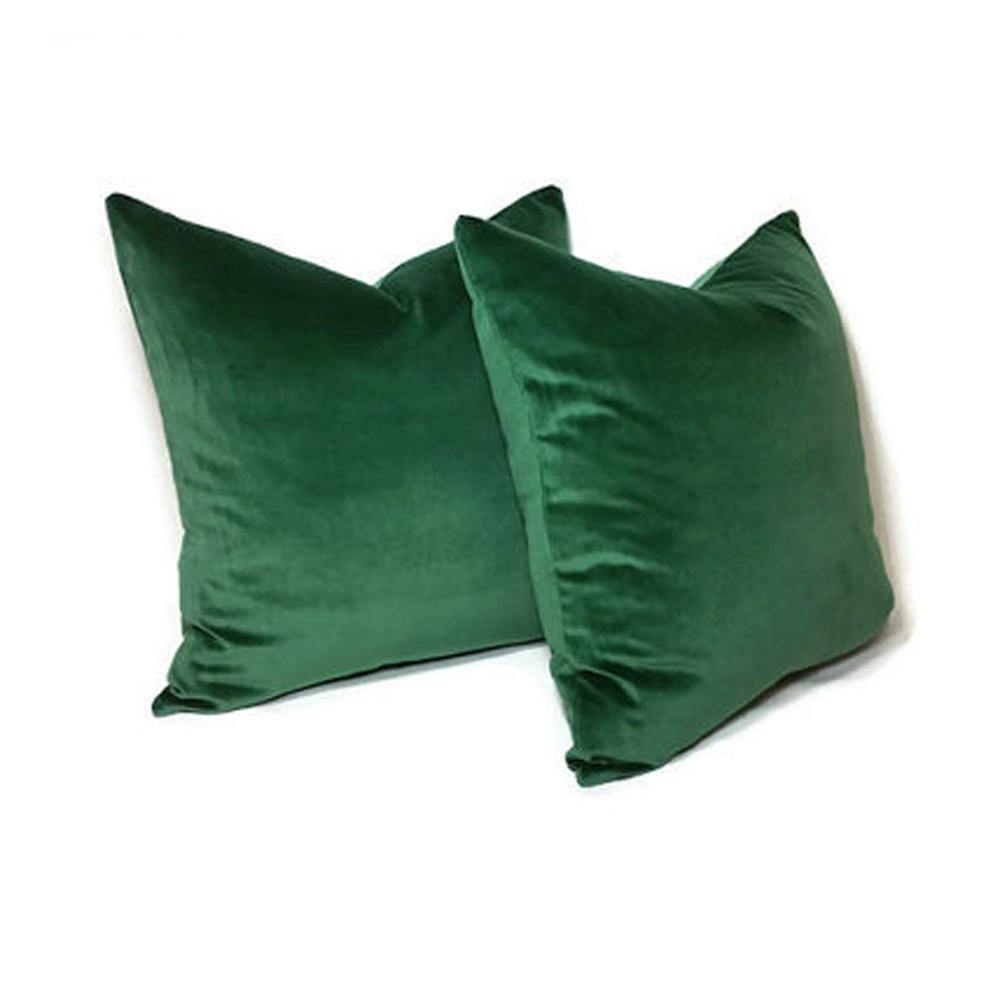 Moss Emerald Green Velvet Cushion Cover - Nordic Side - 