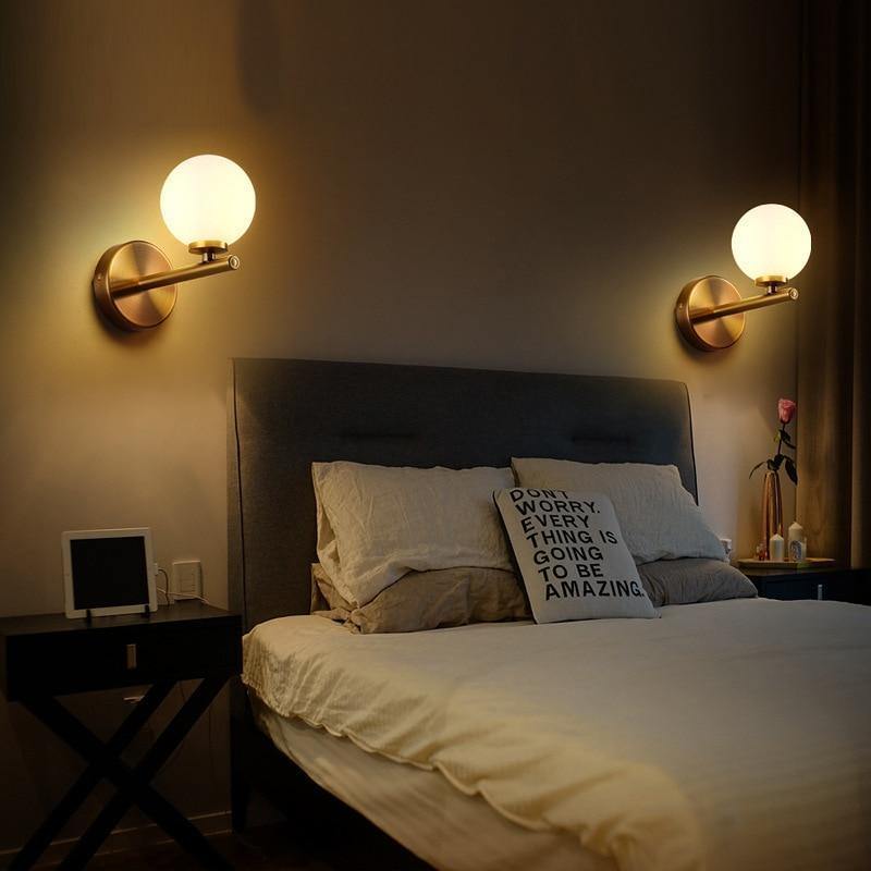 Golden Arm Wall Lamp - Nordic Side - 