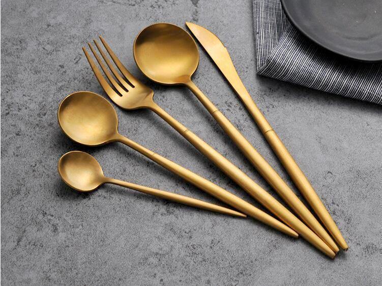 1 Pc Gold Metal Cutlery - Nordic Side - 