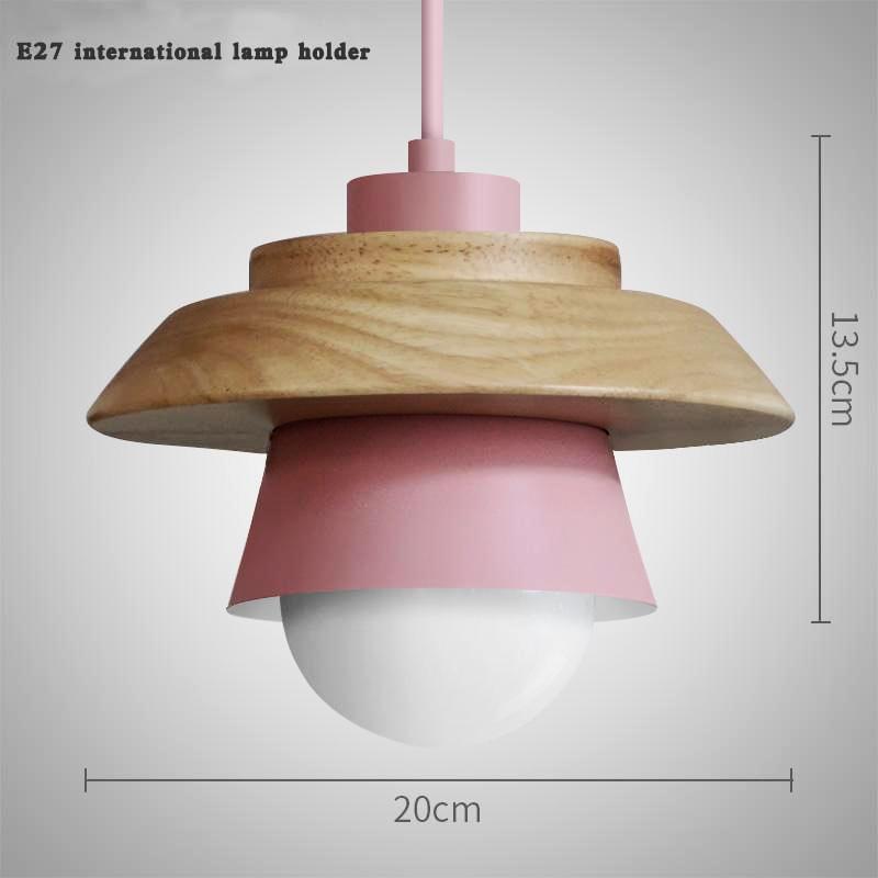 Wooden Top Creative Pendant Lights - Nordic Side - 