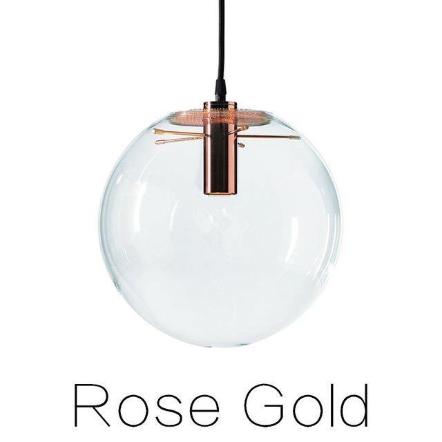 Clear Glass Ball Pendant Light - Nordic Side - 