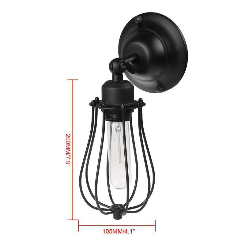 Industrial Droplet Cage Wall Lamp - Nordic Side - 10-02, best-selling-lights, industrial, lamp, light, lighting, lighting-tag, modern-lighting, sconce, vintage-light, wall-lamp