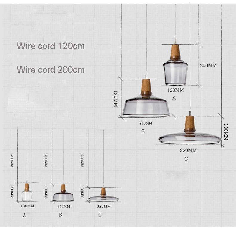 Glass With Wooden Top Light - Nordic Side - 