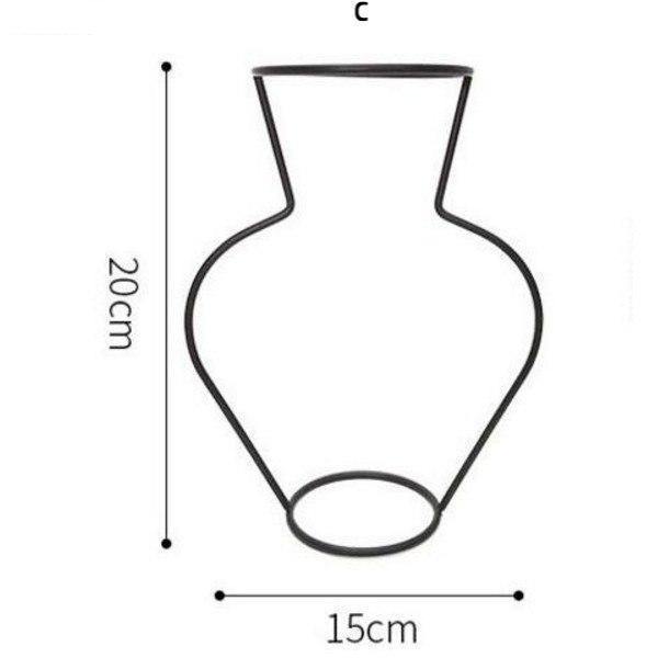 Iron Curved Vases - Nordic Side - 