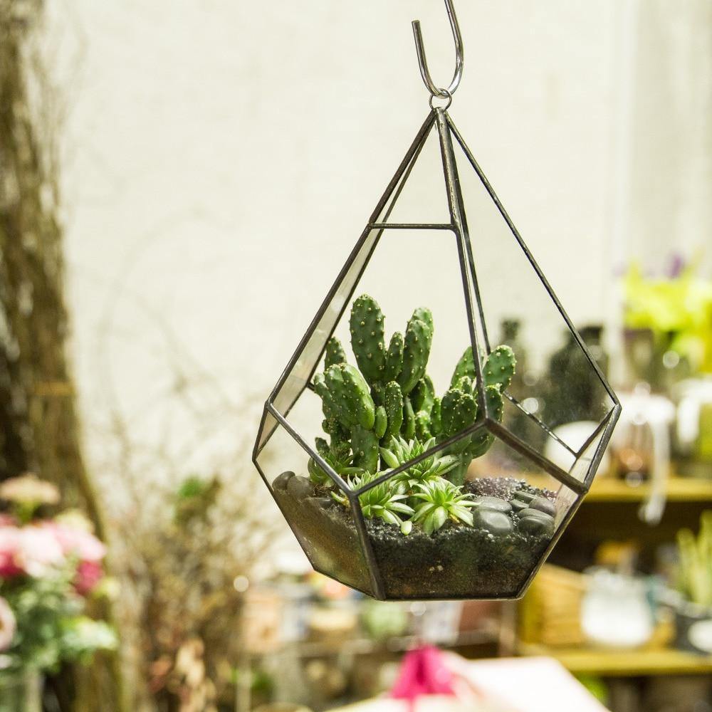 Handmade Terrarium Diamond Holder - Nordic Side - 