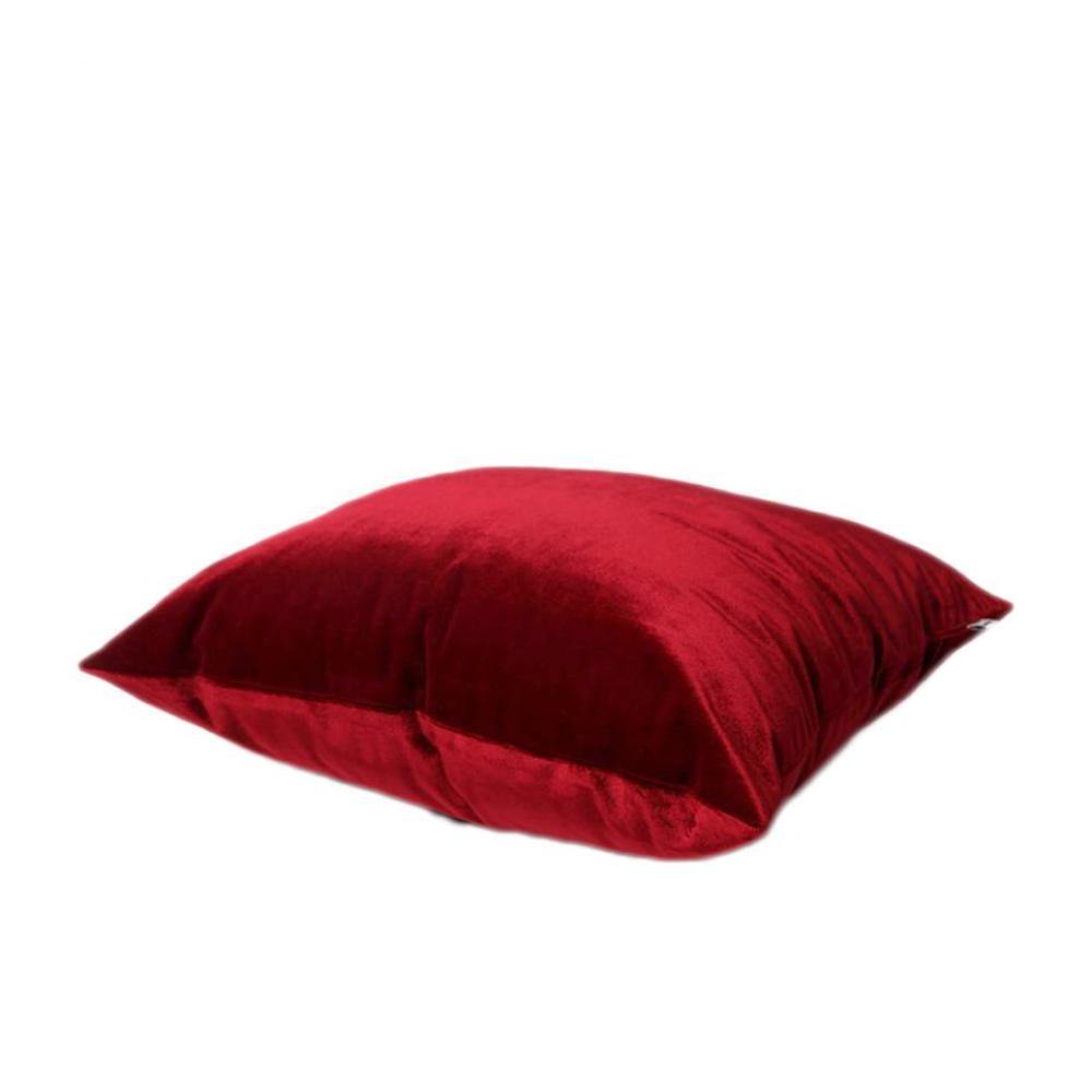 Silk Glossy Velvet Burgundy Cushion Cover - Nordic Side - 