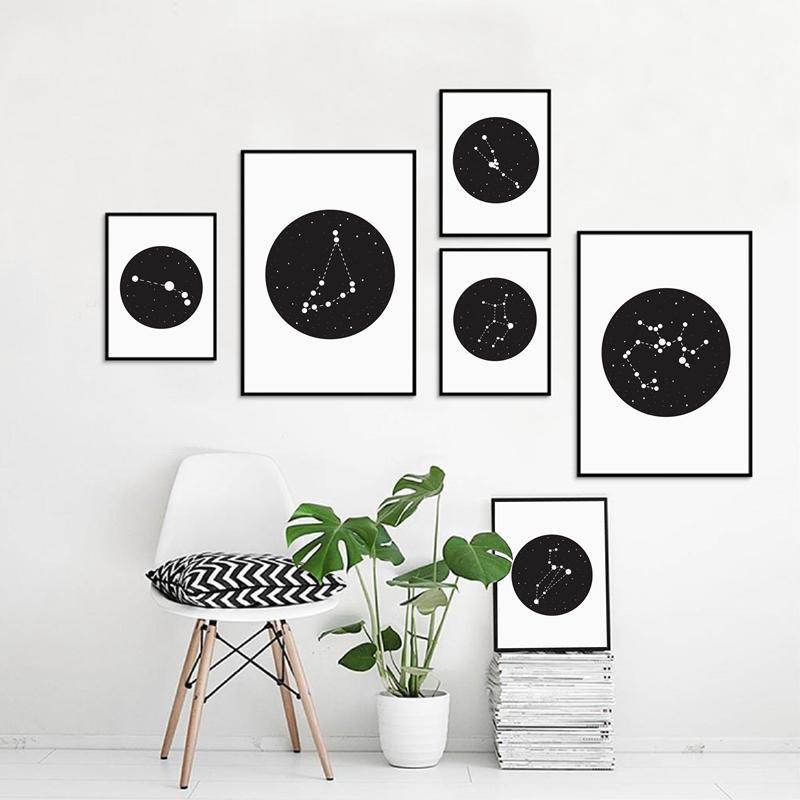 Constellation In Black Circle - Nordic Side - 