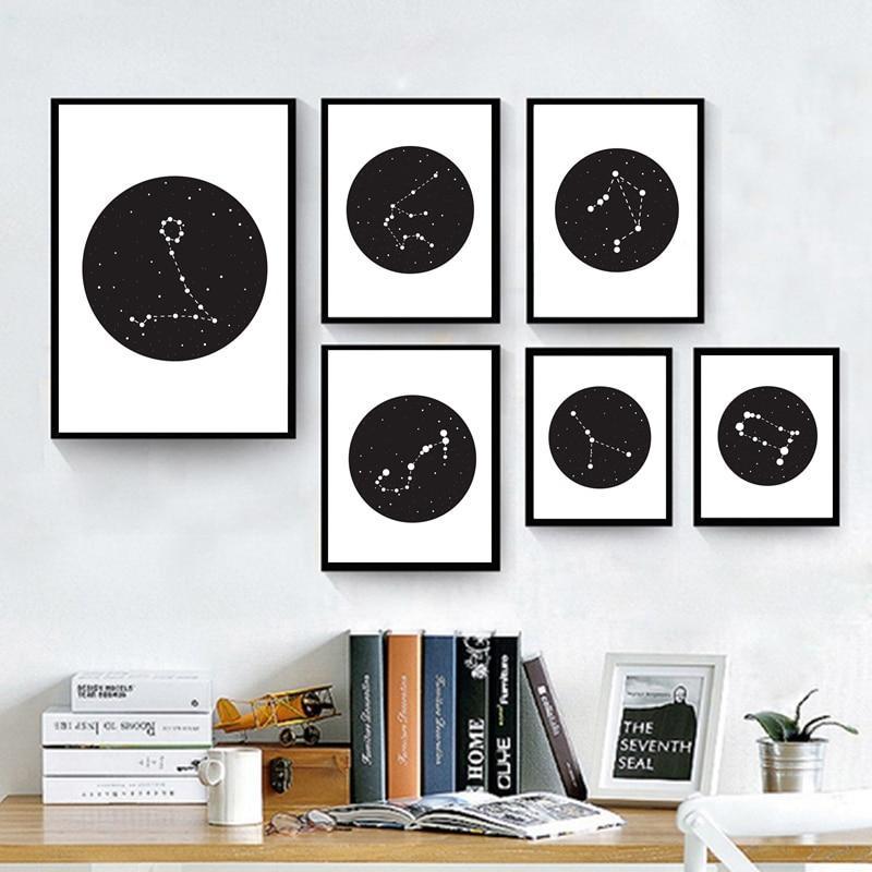 Constellation In Black Circle - Nordic Side - 