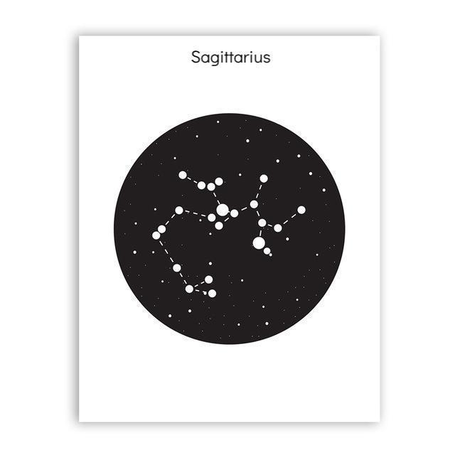 Constellation In Black Circle - Nordic Side - 