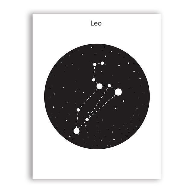 Constellation In Black Circle - Nordic Side - 