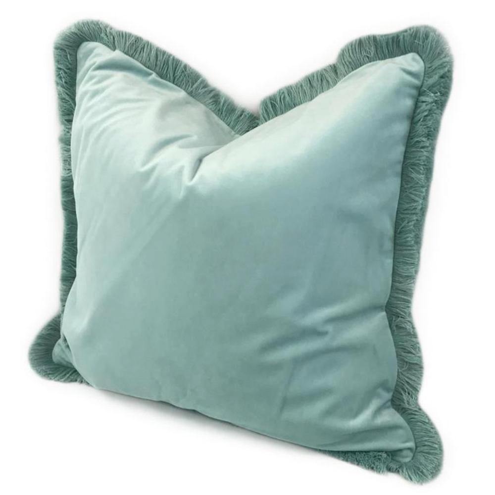 Mint Velvet Tassel Trim Cushion Cover - Nordic Side - 