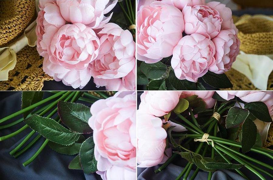 Artificial Peony Bouquet - Nordic Side - 