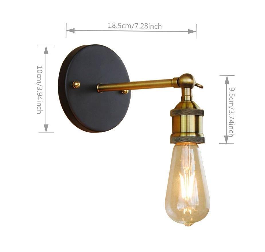 Industrial Vintage Brass Fixture - Nordic Side - 