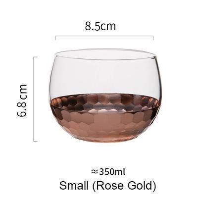 Gold Hexagon Plating Glass Cup - Nordic Side - 