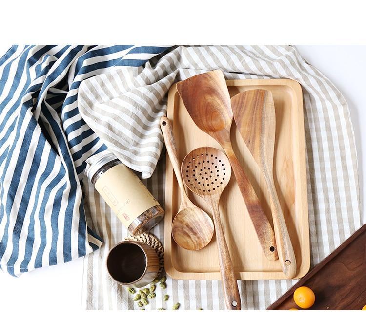 Teak Wood Utensils - Nordic Side - 