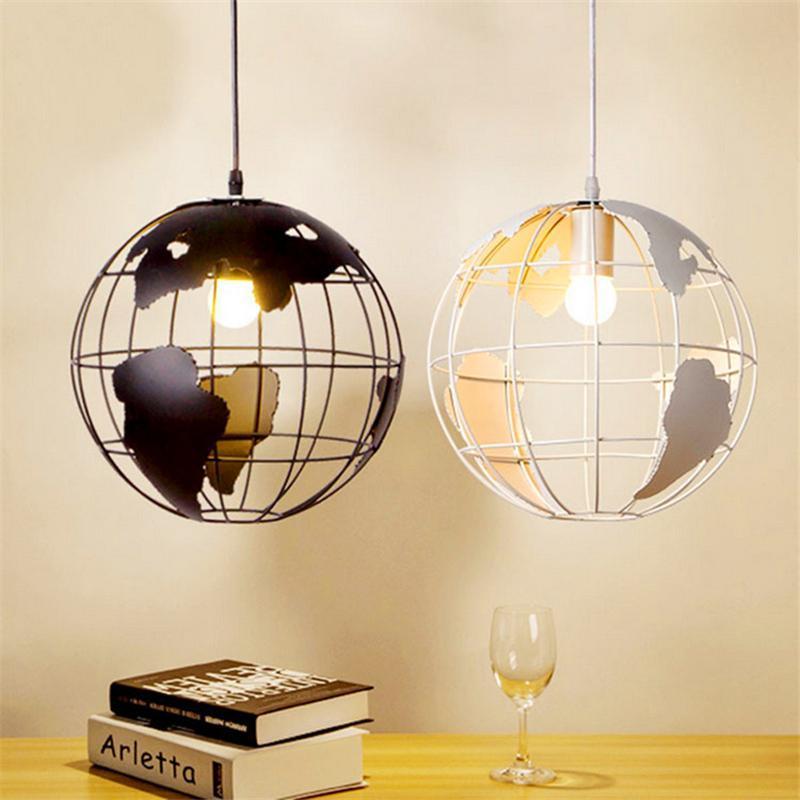 Modern Nordic World Globe Hanging Light - Nordic Side - 11-27, best-selling-lights, feed-cl0-over-80-dollars, hanging-lamp, lamp, light, lighting, lighting-tag, modern, modern-lighting, moder