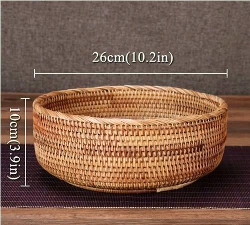 Handwoven Round Basket - Nordic Side - 