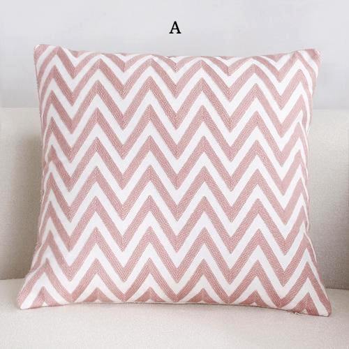 Pink Classic Embroidery Cushions - Nordic Side - 