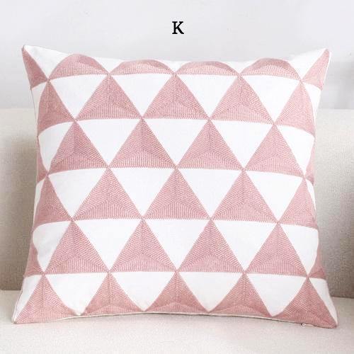 Pink Classic Embroidery Cushions - Nordic Side - 