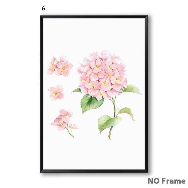 Watercolour Peony - Nordic Side - 