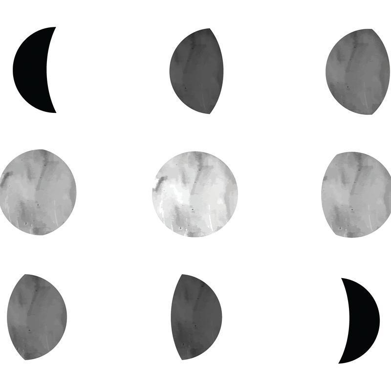 B&W Moon Phases - Nordic Side - 