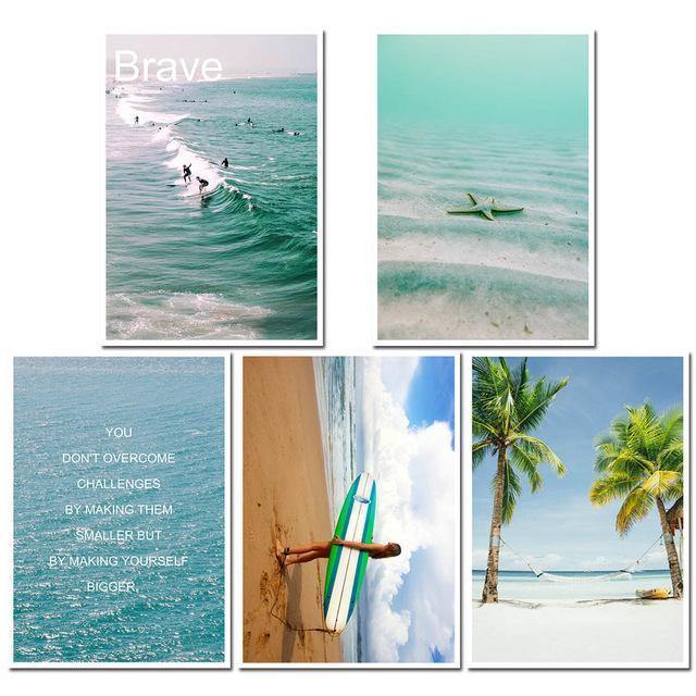 Surfing Landscape Wall Art - Nordic Side - 