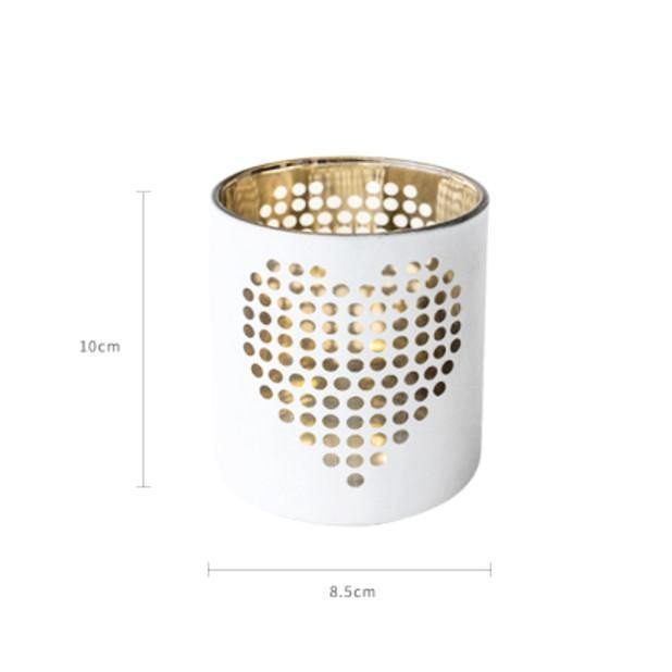 Gold Love and Star Candleholder - Nordic Side - 