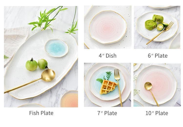 Pastel Gradient Plates - Nordic Side - 