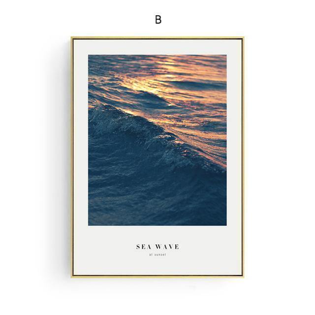 Ocean Landscape Wall Art - Nordic Side - 