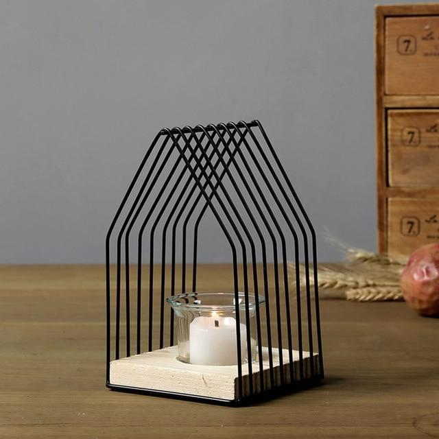 House Iron Candleholder - Nordic Side - 