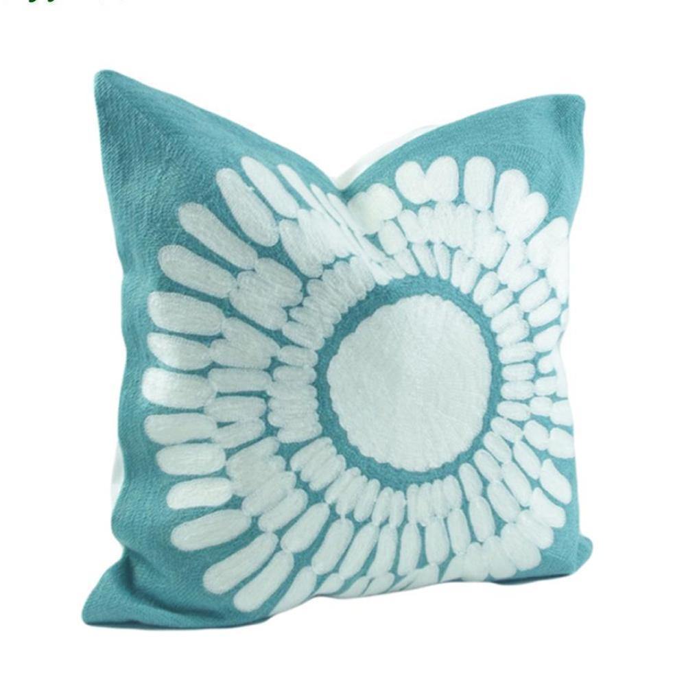 Petal Embroidery Cushions - Nordic Side - 