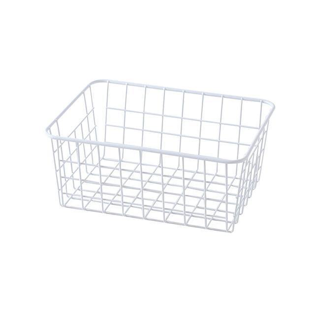 Simple Iron Square Basket - Nordic Side - 