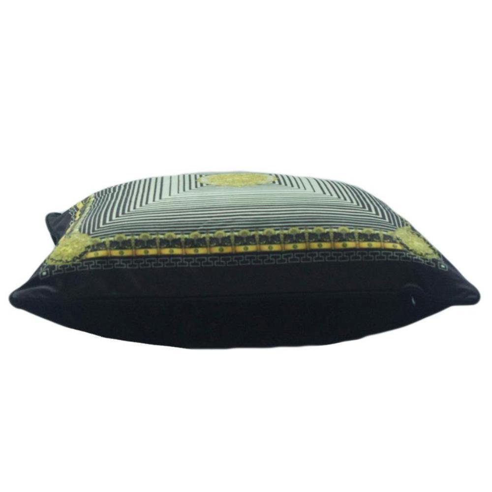 Geometric Print Velvet Cushion Cover - Nordic Side - 