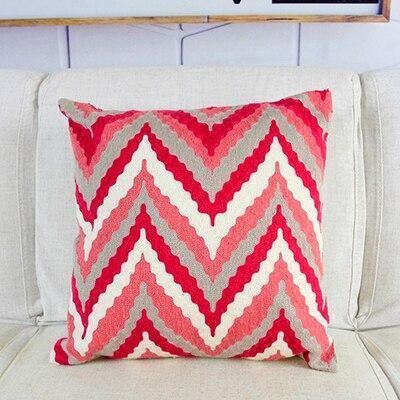 Vintage Embroidered Pattern Cushion - Nordic Side - 