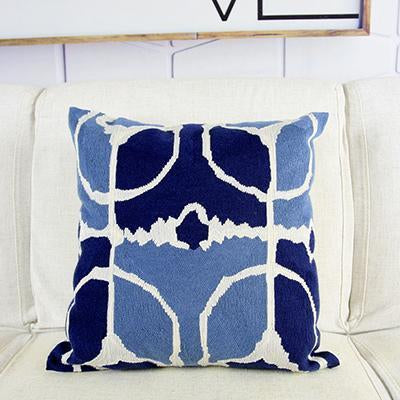 Vintage Embroidered Pattern Cushion - Nordic Side - 