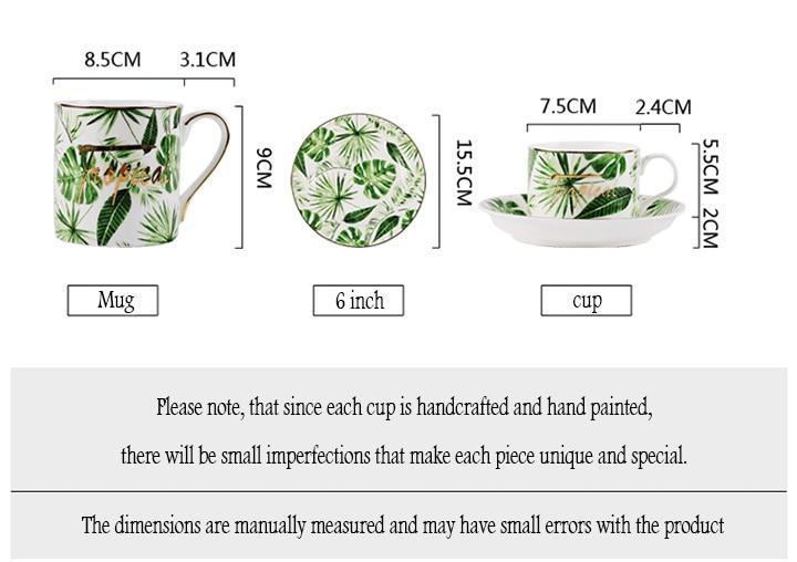 Gold Rim Green Tableware - Nordic Side - 