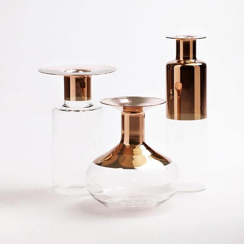 Terrarium Copper Glass Vases - Nordic Side - 