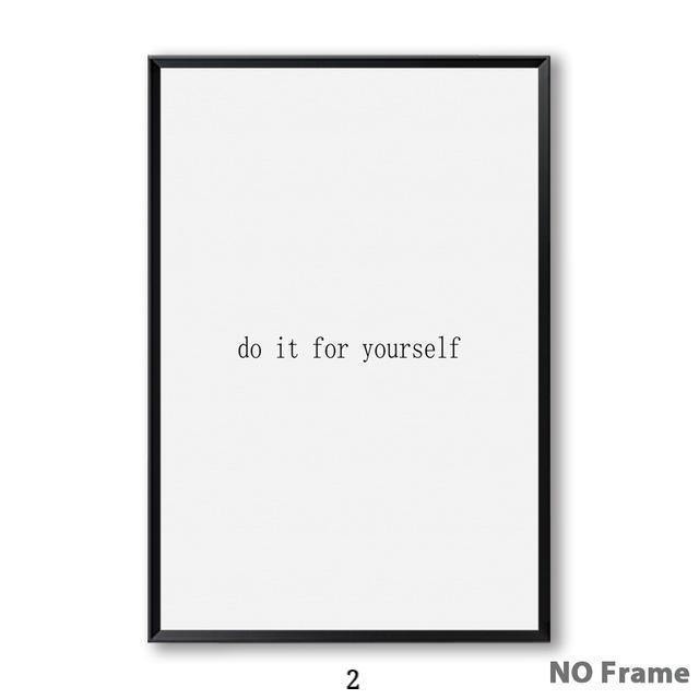 Minimal Phrase Wall Art - Nordic Side - 