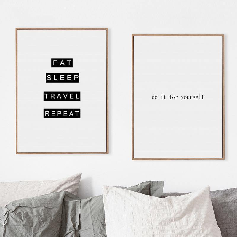 Minimal Phrase Wall Art - Nordic Side - 