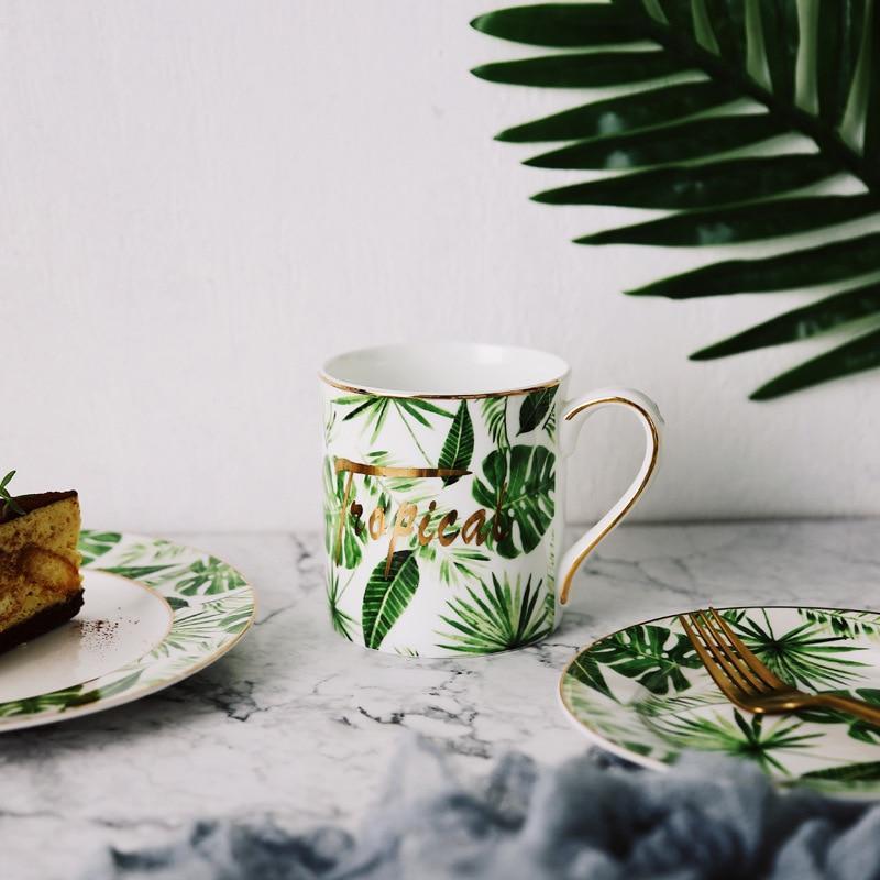 Tropical Leaves Mugs - Nordic Side - 