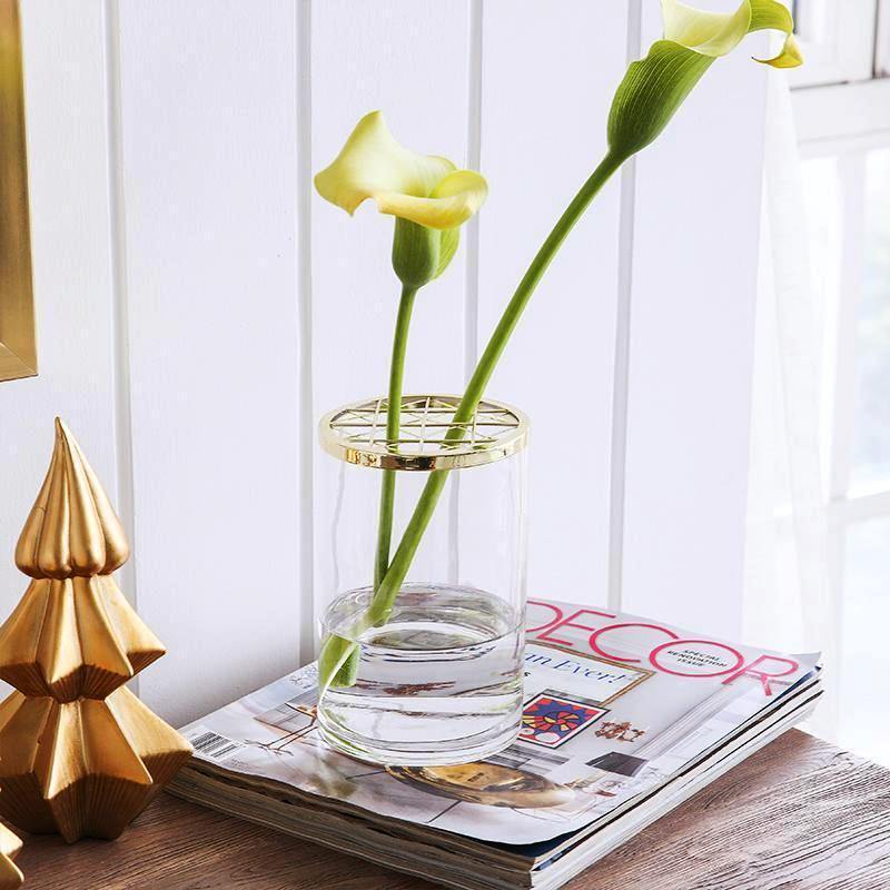 Golden Lining Glass Vase - Nordic Side - 