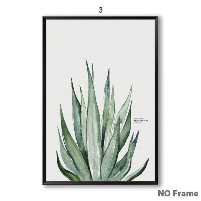 Watercolor Blooming Green Wall Art - Nordic Side - 