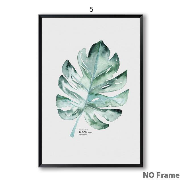 Watercolor Blooming Green Wall Art - Nordic Side - 